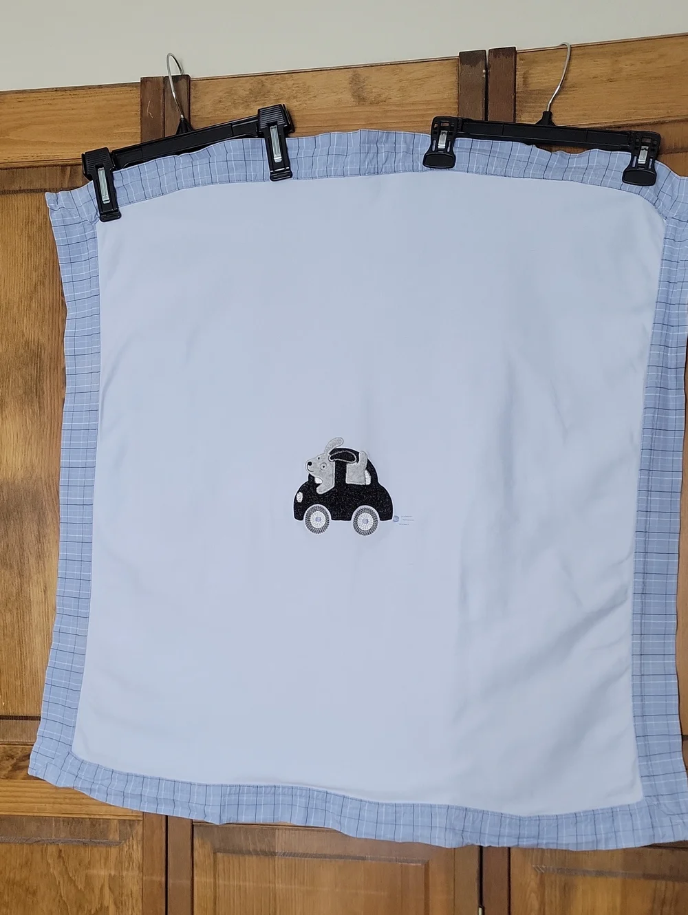 Gymboree Vintage 2002 Auto Dog Embroidered Appliqued Baby Blanket
